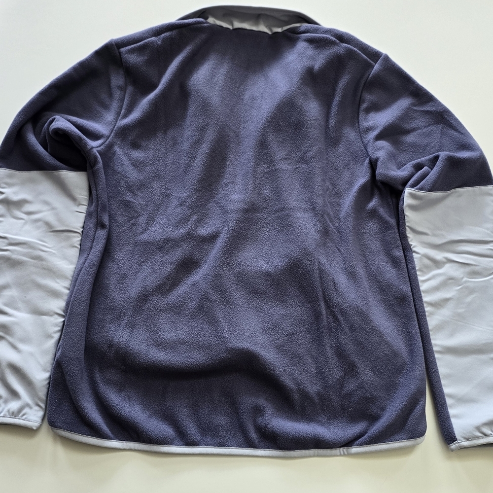 Disney Minnie Therma-fit Nike Blue-gray & Light Gray Half-Zip Fleece Pullover - Picture 7 of 8